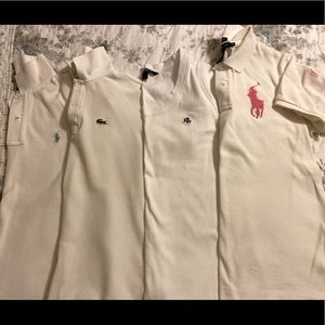 Ladies Ralph Lauren & Lacoste Shirt Lot (Size L)